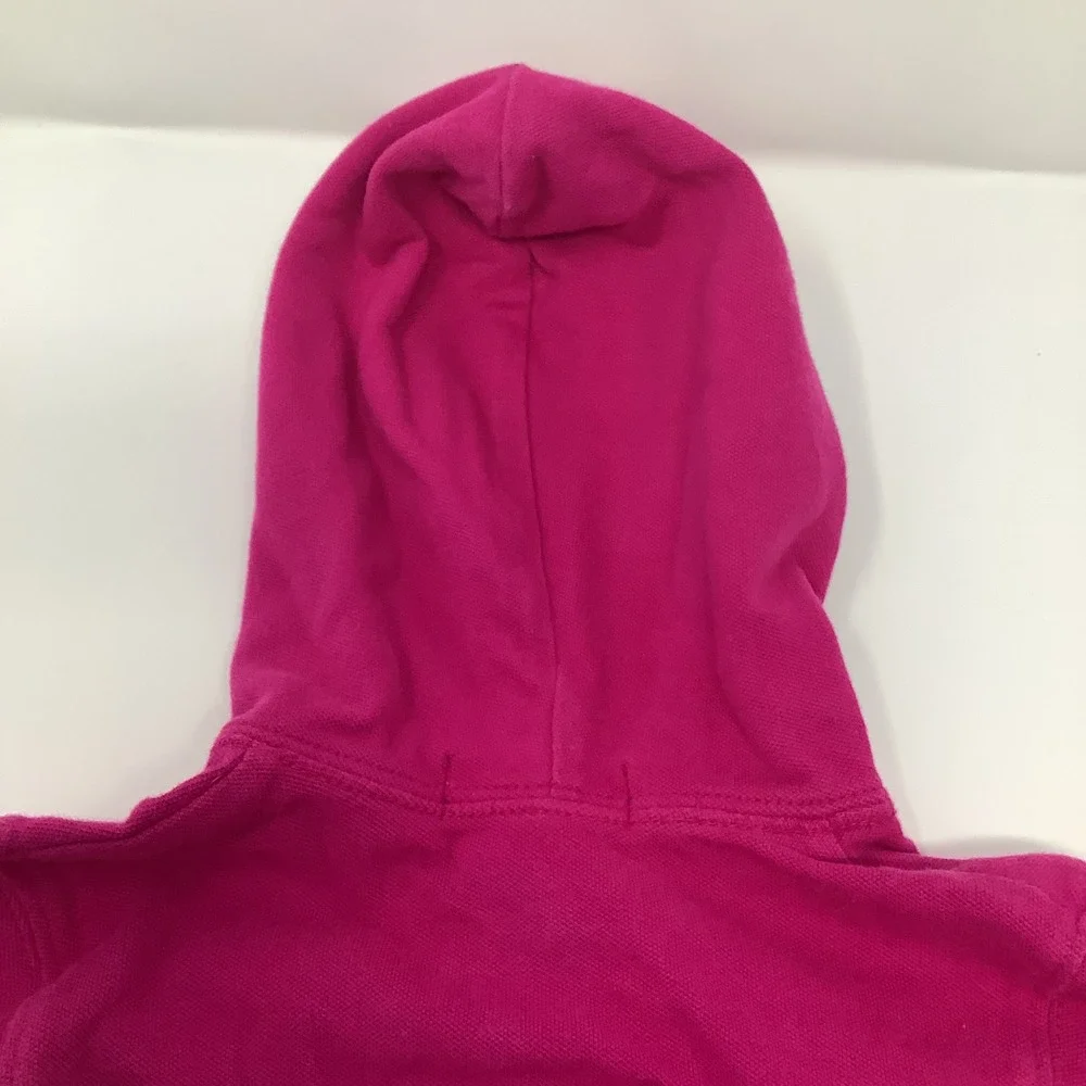 Ralph Lauren Pink Full Zip Hoodie Girls Size 18M Sweatshirt Pockets Long Sleeves